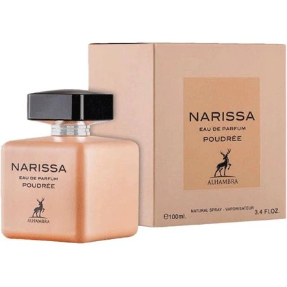 عطر ادوپرفیوم زنانه الحمبرا مدل نارسیسو پودری حجم ۱۰۰ میلی لیتر